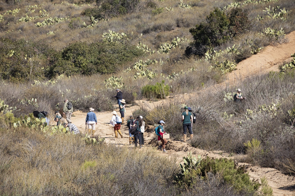 AIP master's candidates at the biodiversity reserve