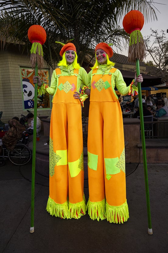 boo crew stilt walkers